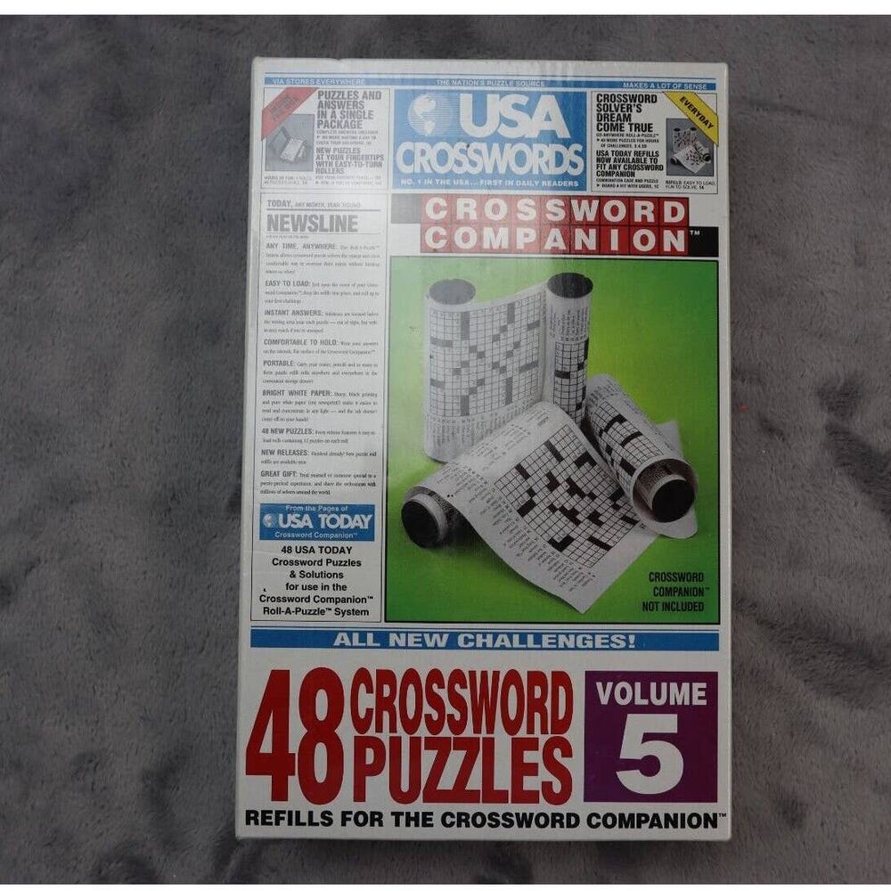 NEW USA Crosswords Refills for Crossword Companion 48 Puzzles Volume 5 USA Today